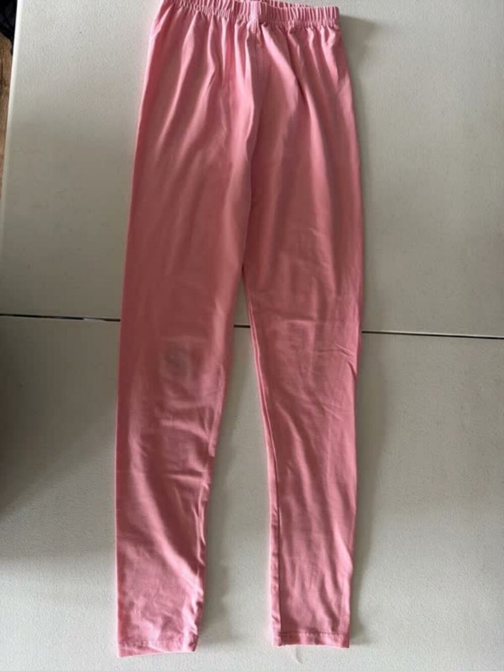 Little girls buttery soft pink leggings size l/xl